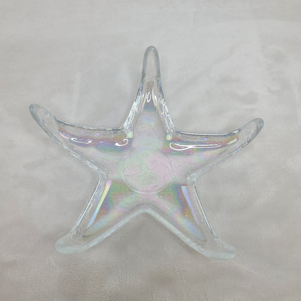 Akcam (4) Vintage Iridescent Starfish Appetizer/Tidbit Dishes Handmade in Turkey - Picture 5 of 17